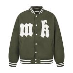 画像7: Kenvibe American Retro Letter Applique Embroidered  Stadium Jacket BASEBALL JACKET baseball uniform jacket blouson  ユニセックス 男女兼用 アメリカンレトロレターアップリケ刺繍スタジアムジャンパー スタジャン MA-1 ボンバー ジャケット ブルゾン (7)