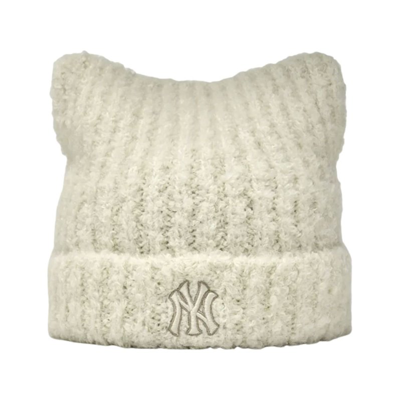画像4: MLB Korea MLB Korea Plush Meow Beanie エムエルビー コリア 猫耳 ミャオン ビーニー  ニット帽 帽子 NY y2k ニューヨークヤンキース   (4)