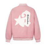 画像8: Kenvibe American Retro Letter Applique Embroidered  Stadium Jacket BASEBALL JACKET baseball uniform jacket blouson  ユニセックス 男女兼用 アメリカンレトロレターアップリケ刺繍スタジアムジャンパー スタジャン MA-1 ボンバー ジャケット ブルゾン (8)