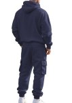 画像12: Half-zip hoodie and cargo pants sweatsuit set　ユニセックス男女兼用 ハーフジップフーディ＆カーゴパンツスウェット セットアップ (12)