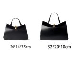 画像13: Leather tote shoulder bag with metal buckle　バックル付きレザートートショルダーバッグ (13)