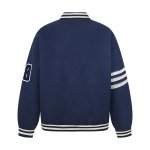 画像4: Retro casual embroidered padded lining thick stadium jacket  ユニセックス 男女兼用 アメリカンレトロレターカジュアル刺繍スタジアムジャンパー スタジャン MA-1 ボンバー ジャケット ブルゾン (4)