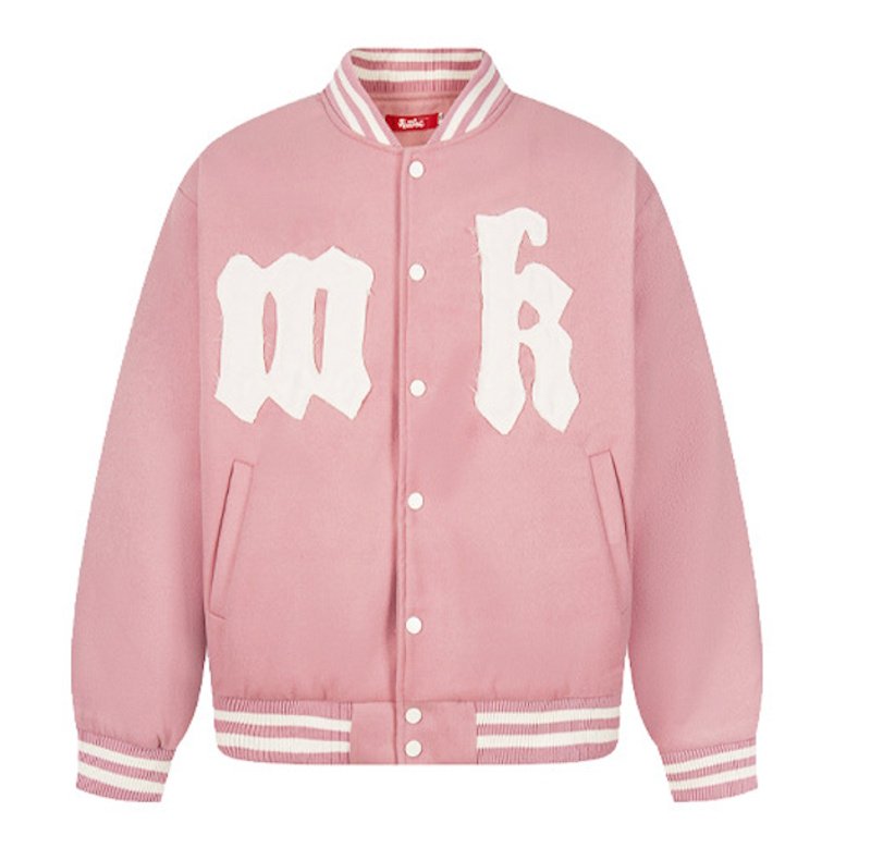画像5: Kenvibe American Retro Letter Applique Embroidered  Stadium Jacket BASEBALL JACKET baseball uniform jacket blouson  ユニセックス 男女兼用 アメリカンレトロレターアップリケ刺繍スタジアムジャンパー スタジャン MA-1 ボンバー ジャケット ブルゾン (5)