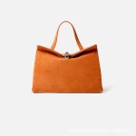 画像4: Leather tote shoulder bag with metal buckle　バックル付きレザートートショルダーバッグ (4)