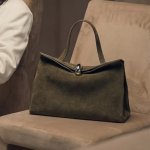 画像11: Leather tote shoulder bag with metal buckle　バックル付きレザートートショルダーバッグ (11)