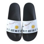 画像2: Broken swoosh DO IT JUST Daisy Flat Sandals  slippers ユニセック男女兼用 ブロークン スウォッシュ マーガレット フロップサンダルシャワーサンダル ビーチサンダル　 (2)