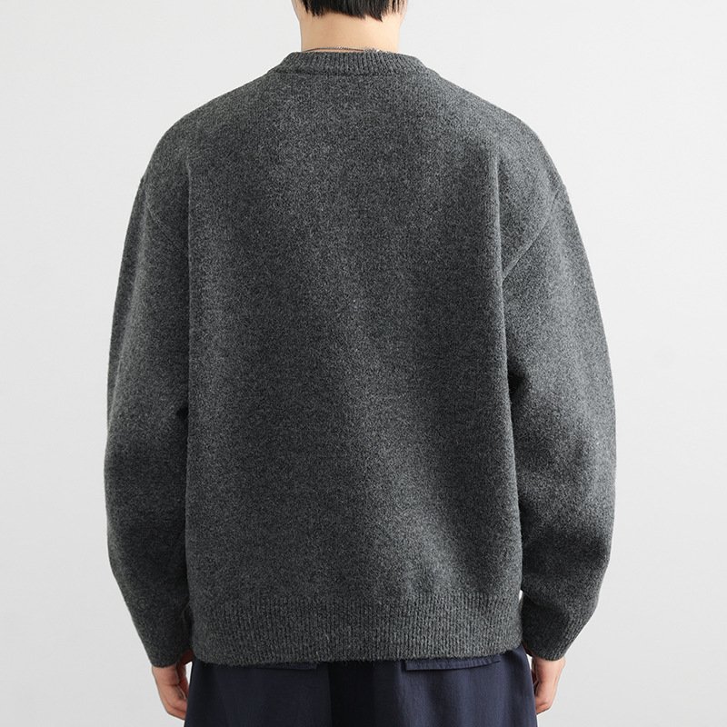 画像4: Puppy knitted round neck  Sweater 男女兼用ユニセックスパピー子犬編み込み ラウンドネックセーター ニット (4)