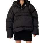 画像4: Pullover Hoodie Down Jacket Anorak Coat ユニセックス 男女兼用 プルオーバーフーディダウンジャケットアノラックコート  (4)
