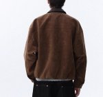 画像9: leather collar buckle jacket  ユニセックス 男女兼用 レザーカラーバックル付きジャケット ブルゾン (9)