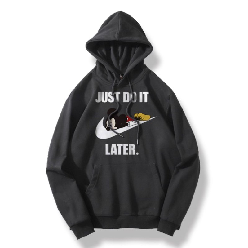 画像2: 25 JUST DO IT LATER x Mickey sweat hoodie  ユニセックス男女兼用 NASA×JUST DO IT LATER× ミッキー スウェットパーカー トレーナー  (2)