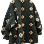 画像3: Reversible Green Floral Lambswool Short Coat リバーシブルグリーンフラワーラムウールショートコート (3)