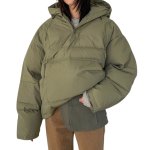 画像2: Pullover Hoodie Down Jacket Anorak Coat ユニセックス 男女兼用 プルオーバーフーディダウンジャケットアノラックコート  (2)