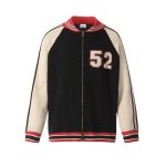 画像1: Number 52 knitted zip-up Cowichan cardigan sweater 男女兼用ユニセックスナンバー52編み込みジップアップカウチンカーディガンセータージャケット (1)