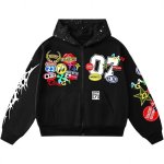 画像1: Unisex Comic print hoodie Sweat  ユニセックス 男女兼用コミックプリントフーディパーカースウェット  (1)