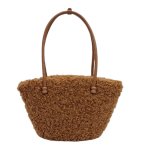 画像3: Fluffy fur tote shoulder underarm bag　 フワフワファートートショルダーアンダーアームバッグ (3)
