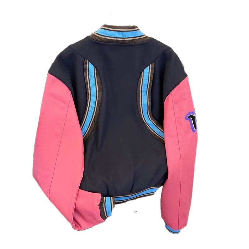 画像2: Stylish colorblock stadium jacket ユニセックス 男女兼用スタイリッシュカラーブロックスタジアムジャンパー スタジャン MA-1 ボンバー ジャケット ブルゾン (2)
