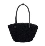 画像1: Fluffy fur tote shoulder underarm bag　 フワフワファートートショルダーアンダーアームバッグ (1)