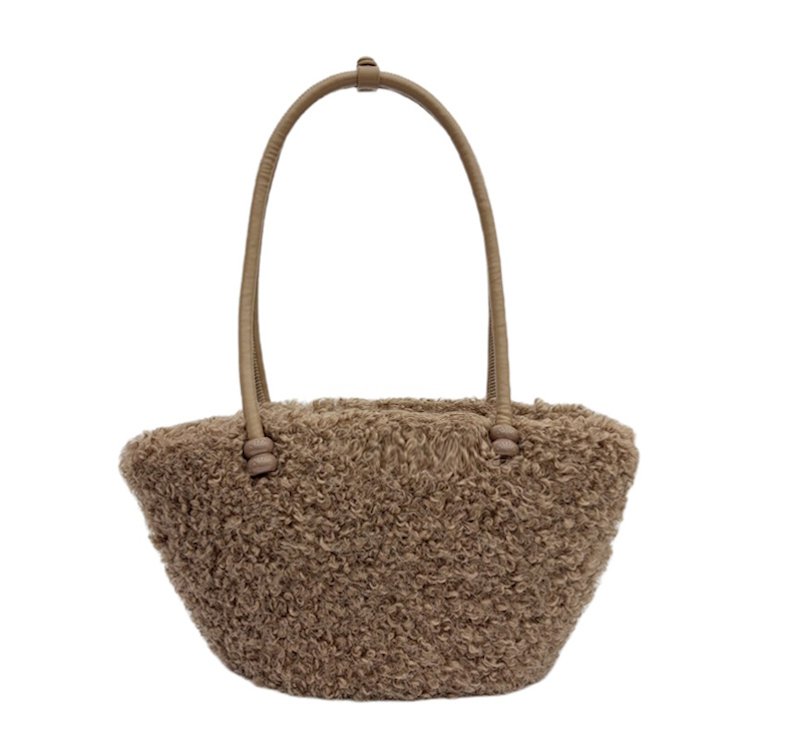 画像7: Fluffy fur tote shoulder underarm bag　 フワフワファートートショルダーアンダーアームバッグ (7)