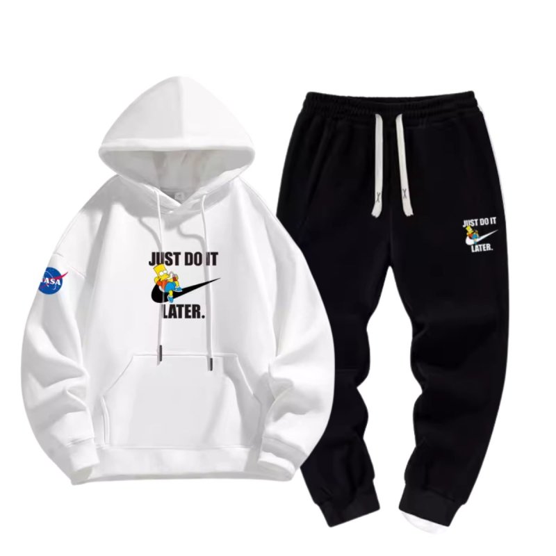 画像4: 25 JUST DO IT LATER x The Simpsons sweat hoodie pants setup ユニセックス男女兼用 NASA×JUST DO IT LATER× ザ・シンプソンズ スウェットパーカー トレーナー パンツ セットアップ  (4)