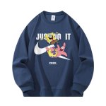 画像8: 25 JUST DO IT Later × Spongebob & Patrick print Sweat shirt ユニセックス 男女兼用 JUST DO IT Later スポンジボブ ＆ パトリック ブロークン スウォッシュプリント トレーナー (8)