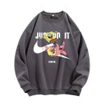 画像6: 25 JUST DO IT Later × Spongebob & Patrick print Sweat shirt ユニセックス 男女兼用 JUST DO IT Later スポンジボブ ＆ パトリック ブロークン スウォッシュプリント トレーナー (6)