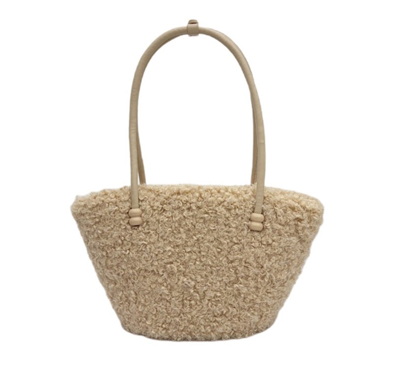 画像2: Fluffy fur tote shoulder underarm bag　 フワフワファートートショルダーアンダーアームバッグ (2)