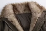 画像5: Unisex fur collar mountain-shaped padded coat 男女兼用ユニセックスファーカラーマウンテンシェイプ中綿コート (5)