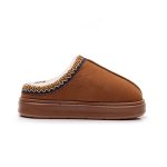 画像9: Unisex Fluffy fur lining PU sheepskin sandal slippers shoes   ユニセックス男女兼用モコモコファー裏地付き厚底サンダルスリッパシューズ (9)