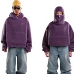 画像1: Fleece Hoodie Jacket Coat　 ユニセックス 男女兼用 フリースフーディジャケットブルゾンコート (1)