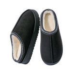 画像3: Unisex Fluffy fur lining PU sheepskin sandal slippers shoes   ユニセックス男女兼用モコモコファー裏地付き厚底サンダルスリッパシューズ (3)