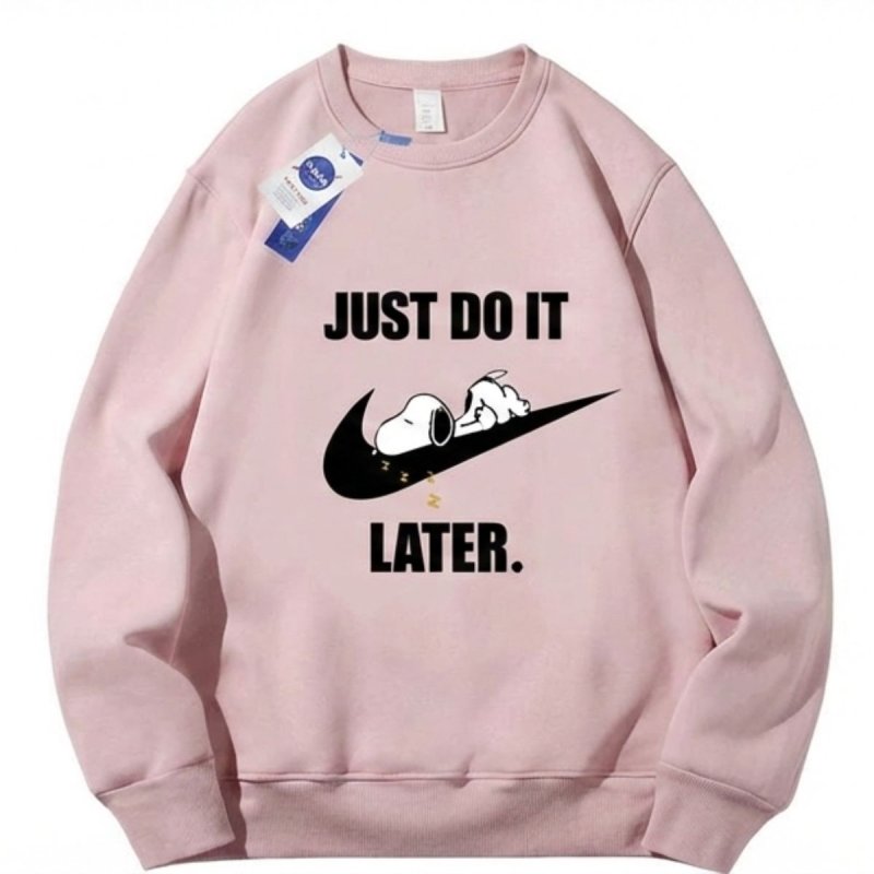 画像1: SALE セール JUST DO IT LATER x Snoopy sweat pullover  ユニセックス男女兼用 NASA×JUST DO IT LATER× スヌーピー スウェット トレーナー  (1)