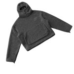 画像4: Fleece Hoodie Jacket Coat　 ユニセックス 男女兼用 フリースフーディジャケットブルゾンコート (4)
