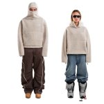 画像3: Fleece Hoodie Jacket Coat　 ユニセックス 男女兼用 フリースフーディジャケットブルゾンコート (3)