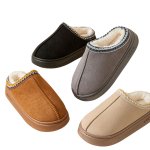 画像6: Unisex Fluffy fur lining PU sheepskin sandal slippers shoes   ユニセックス男女兼用モコモコファー裏地付き厚底サンダルスリッパシューズ (6)