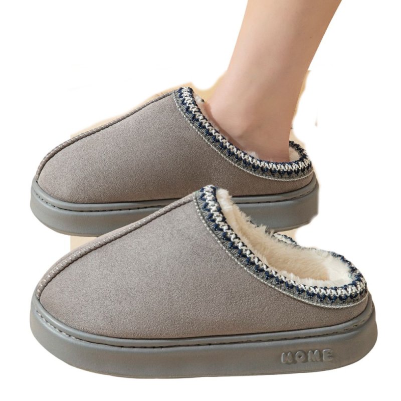 画像7: Unisex Fluffy fur lining PU sheepskin sandal slippers shoes   ユニセックス男女兼用モコモコファー裏地付き厚底サンダルスリッパシューズ (7)