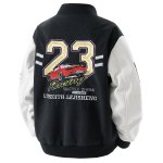 画像4: american football embroideryStand Collar  Stadium Jacket ユニセックス 男女兼用アメリカンフットボールスタンドカラースタジャンスタジアムジャンパー  MA-1 ボンバー ジャケット ブルゾン (4)