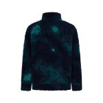 画像2:  Gradient Sheepswool & Lambswool Teddy Bear Loose Jacket ユニセックス 男女兼用グラデーションカラーラムウールジップアップジャケット ブルゾン (2)