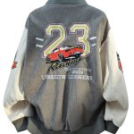 画像5: american football embroideryStand Collar  Stadium Jacket ユニセックス 男女兼用アメリカンフットボールスタンドカラースタジャンスタジアムジャンパー  MA-1 ボンバー ジャケット ブルゾン (5)