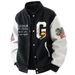 画像1: american football embroideryStand Collar  Stadium Jacket ユニセックス 男女兼用アメリカンフットボールスタンドカラースタジャンスタジアムジャンパー  MA-1 ボンバー ジャケット ブルゾン (1)
