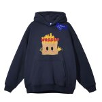画像3: WASSUP potato fries print Hoodie sweater ユニセックス 男女兼用 フライドポテトプリント 起毛 フーディ スウェットパーカー (3)