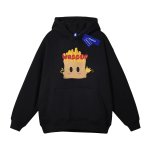 画像4: WASSUP potato fries print Hoodie sweater ユニセックス 男女兼用 フライドポテトプリント 起毛 フーディ スウェットパーカー (4)