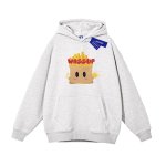 画像5: WASSUP potato fries print Hoodie sweater ユニセックス 男女兼用 フライドポテトプリント 起毛 フーディ スウェットパーカー (5)