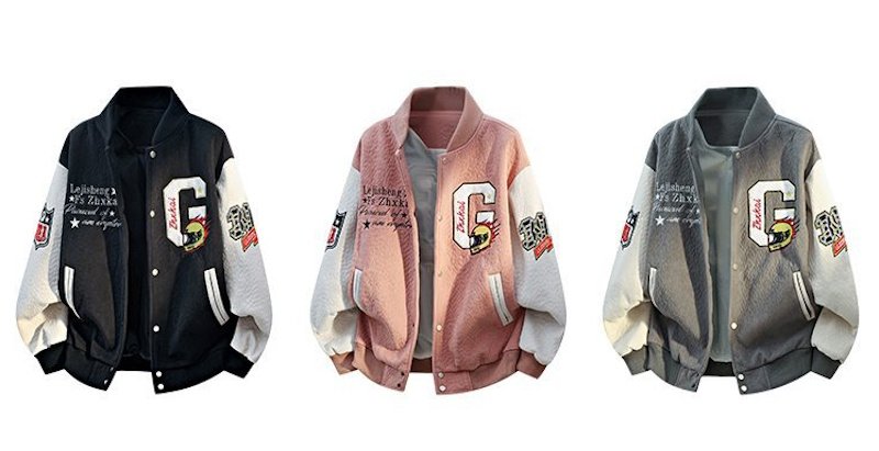 画像8: american football embroideryStand Collar  Stadium Jacket ユニセックス 男女兼用アメリカンフットボールスタンドカラースタジャンスタジアムジャンパー  MA-1 ボンバー ジャケット ブルゾン (8)