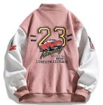 画像6: american football embroideryStand Collar  Stadium Jacket ユニセックス 男女兼用アメリカンフットボールスタンドカラースタジャンスタジアムジャンパー  MA-1 ボンバー ジャケット ブルゾン (6)