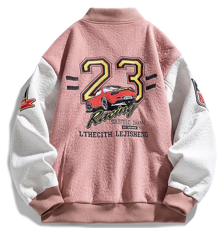 画像6: american football embroideryStand Collar  Stadium Jacket ユニセックス 男女兼用アメリカンフットボールスタンドカラースタジャンスタジアムジャンパー  MA-1 ボンバー ジャケット ブルゾン (6)