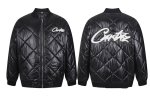 画像1: Logo-embroidered quilted down jacket MA1 stadium jacket ユニセックス 男女兼用ロゴ刺繍キルティングダウンジャケット MA1スタジャンスタジアムジャンパー  (1)