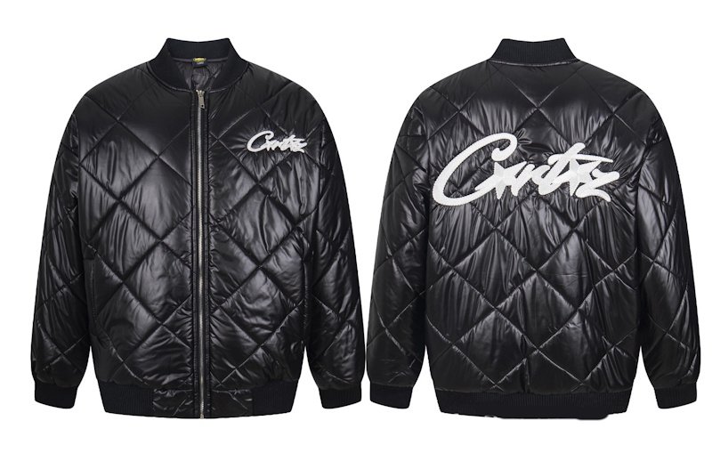 画像1: Logo-embroidered quilted down jacket MA1 stadium jacket ユニセックス 男女兼用ロゴ刺繍キルティングダウンジャケット MA1スタジャンスタジアムジャンパー  (1)