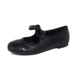 画像3: Women's leather Bowknot Flat Ballet Pumps Shoes  蝶々結びレザーフラット バレエシューズ パンプス　 (3)
