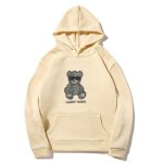 画像5: Blindfold bear print Hoodie sweater ユニセックス 男女兼用目隠しベアプリント フーディ スウェットパーカー (5)