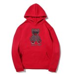 画像2: Blindfold bear print Hoodie sweater ユニセックス 男女兼用目隠しベアプリント フーディ スウェットパーカー (2)